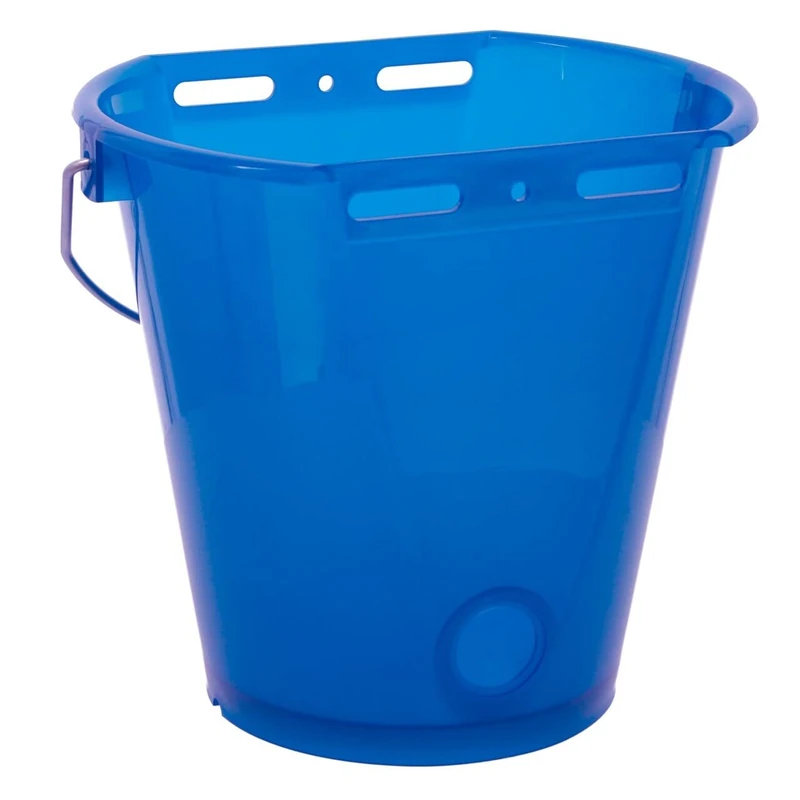 Kerbl Drinking bucket (livestock drinking bucket) blue, transparent, without accessories, with scale - 14269