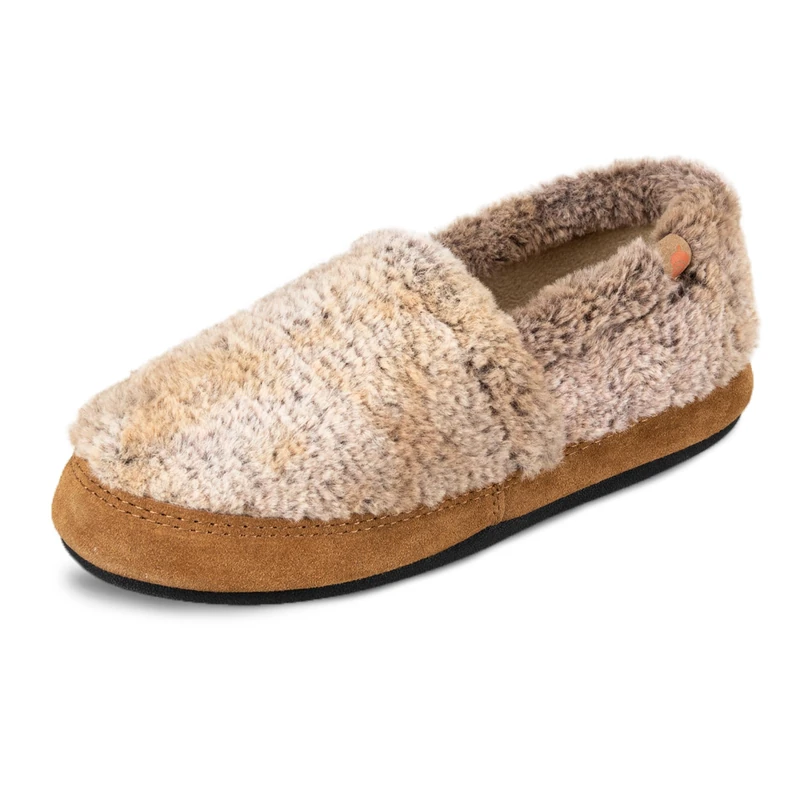 Acorn Women's Moc Slippers with Comfortable Cloud-Like Feel, Soft and Cozy Uppers and Non-Slip Sole, Brown Berber, 7.5/8.5 UK - Image 1