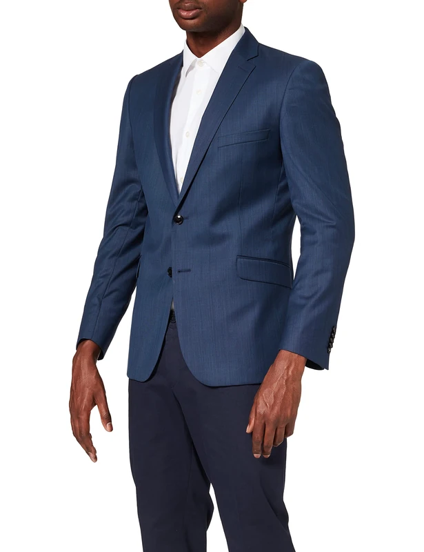 Strellson Premium Men's Allen Suit Jacket, Blue (Navy 417), 28 (Size: 54)