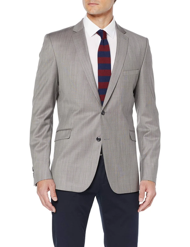 Strellson Premium Men's Allen Suit Jacket, Grey (Grey 045), 22 (Size: 48)