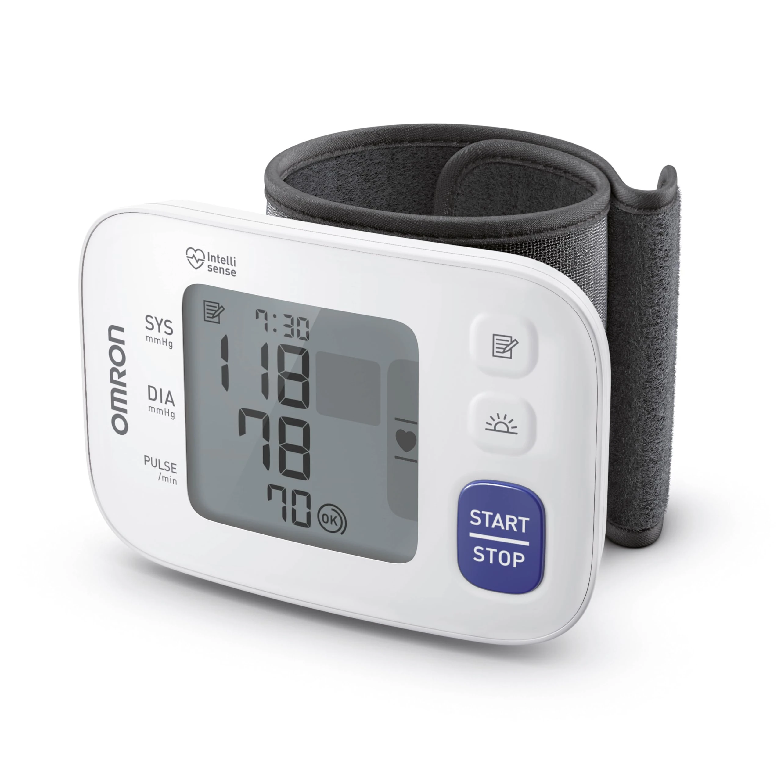 OMRON RS4 Wrist Blood Pressure Monitor - Clinically Validated Wrist Blood Pressure Machine with BP Cuff (13.5-21.5 cm) - Wrist BP Monitor with Irregular Heartbeat Detection and Positioning Sensor