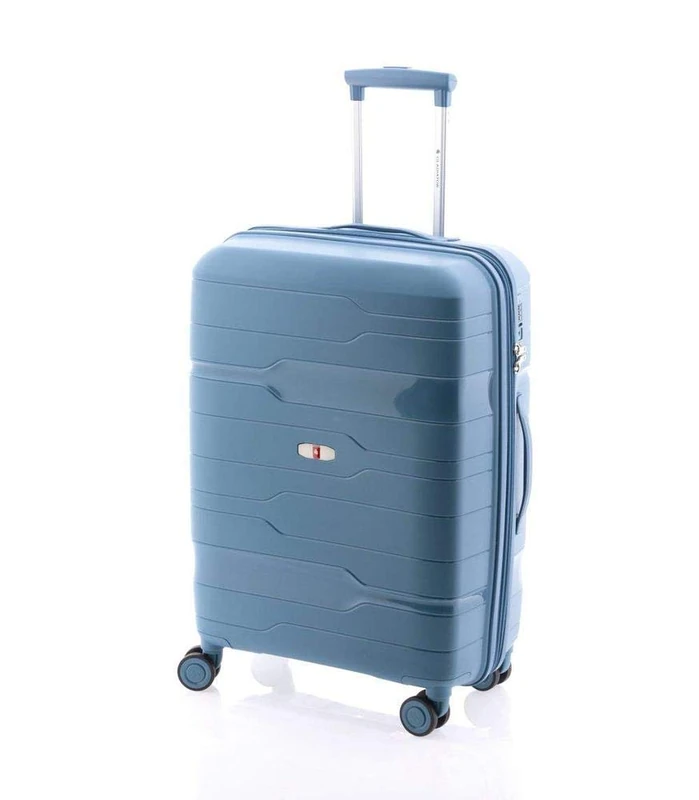 Gladiator Polypropylene Trolley 60 cm 4 R Extendable, Zip Free and Sportwear, Adults Unisex, Blue (Blue)