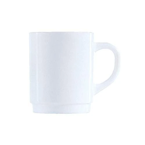 Arcoroc B1354 Plain White Opalware Mug Glass 28cl