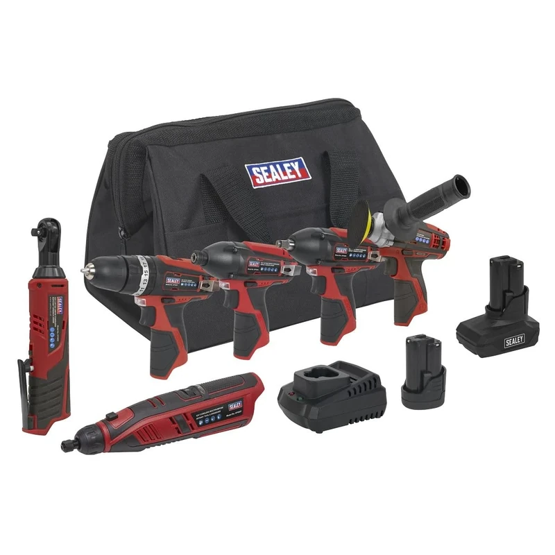 Sealey 6 x 12V SV12 Series Cordless Power Tool Combo Kit CP1200COMBO2