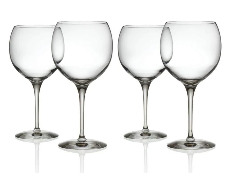 Alessi SG119/0S4 Mami XL Set of 4 Red Wine Glasses in Crystal Glass, 4 Units (Pack of 1)