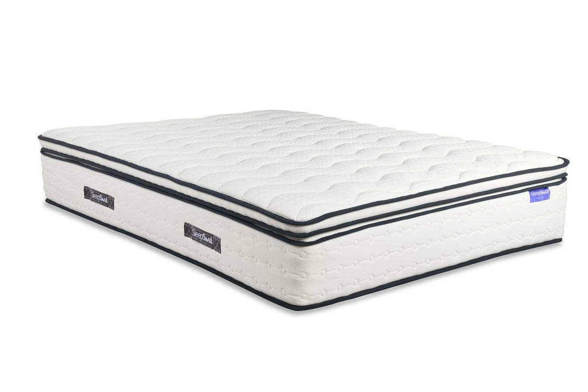 Birlea, Sleepsoul Mattress, Space, 2000 Pocket Sprung Boxtop, White, 135cm