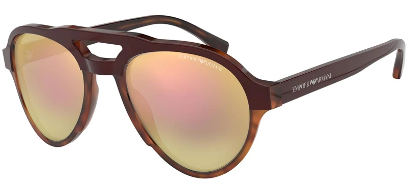 Ray-Ban Men’s 0EA4128 Sunglasses, Multicolour (Bordeaux On Honey Havana), 54