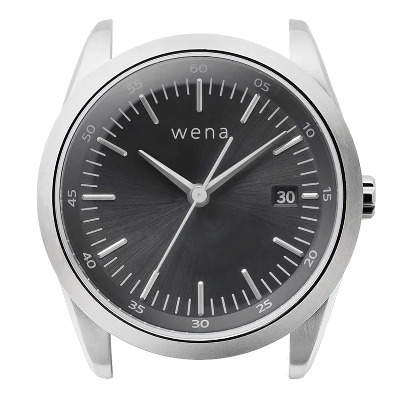 Wena Wrist Solar Head (Three Hands) - Silver