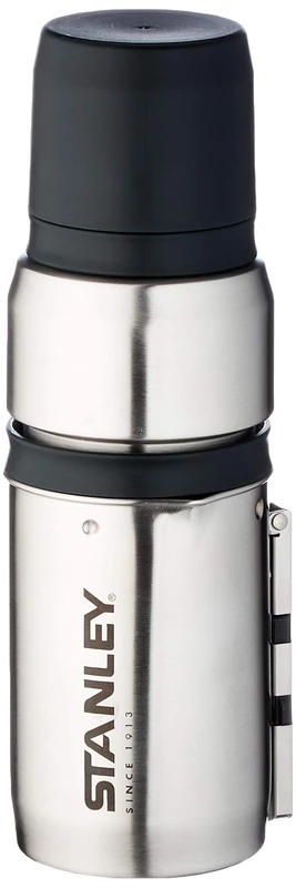 STANLEY Adventure Vacuum Bottle Coffee System - Keeps Hot for 15 Hours - Double Wall Foam Insulation - 18/8 Stainless Steel