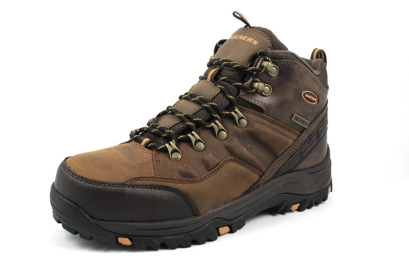 Skechers RELMENT- TRAVEN, Men's RELMENT- TRAVEN, Brown (Dark Brown Leather Cdb), 12 UK (47.5 EU) - Image 1