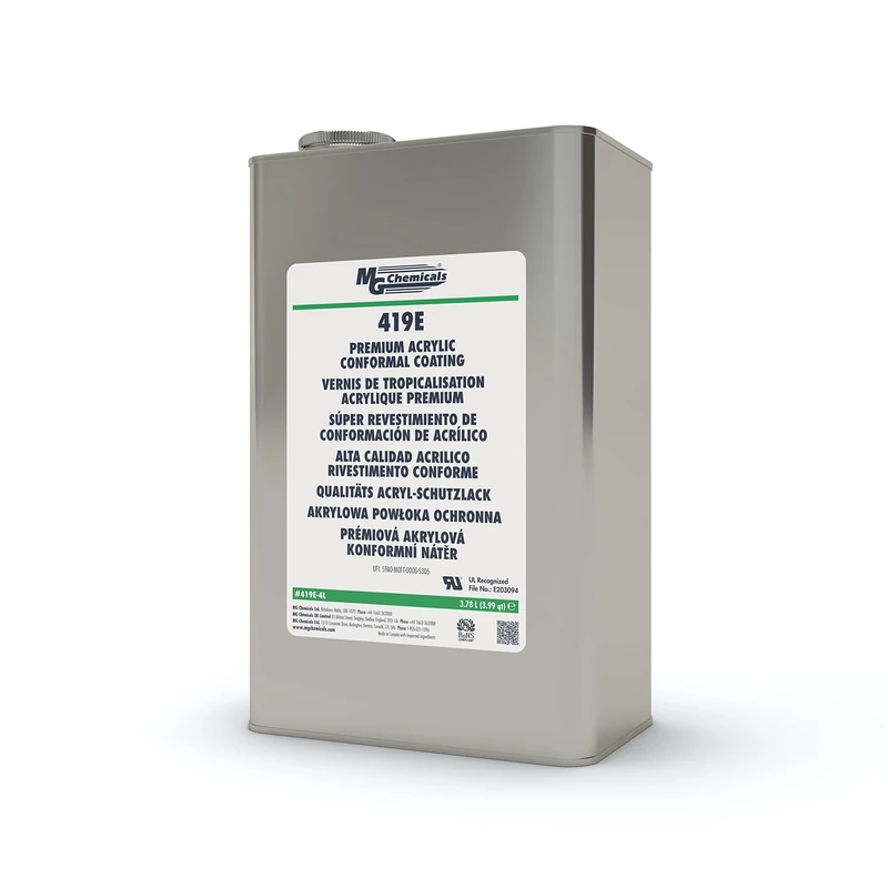 419E Premium Acrylic Conformal Coating - UL 746E Recognized