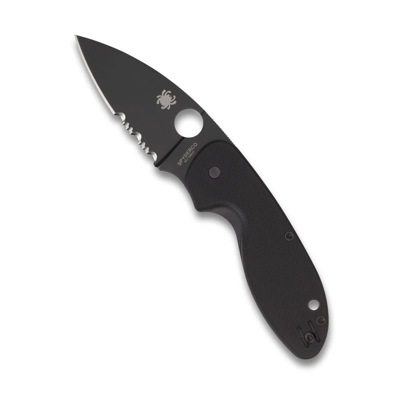 Spyderco EFFICIENT Knife, Black, 10.5 cm Handle