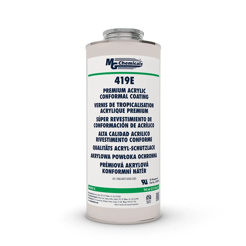 419E Premium Acrylic Conformal Coating - UL 746E Recognized