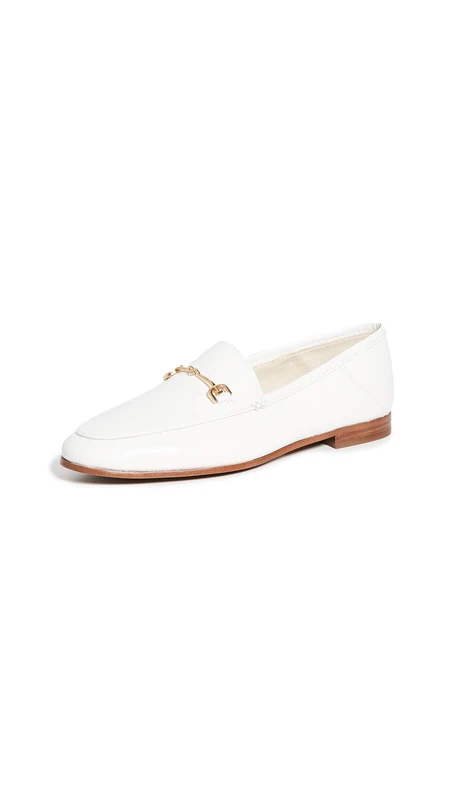 Sam Edelman Women's Loraine Loafer, Bright White, 5 UK