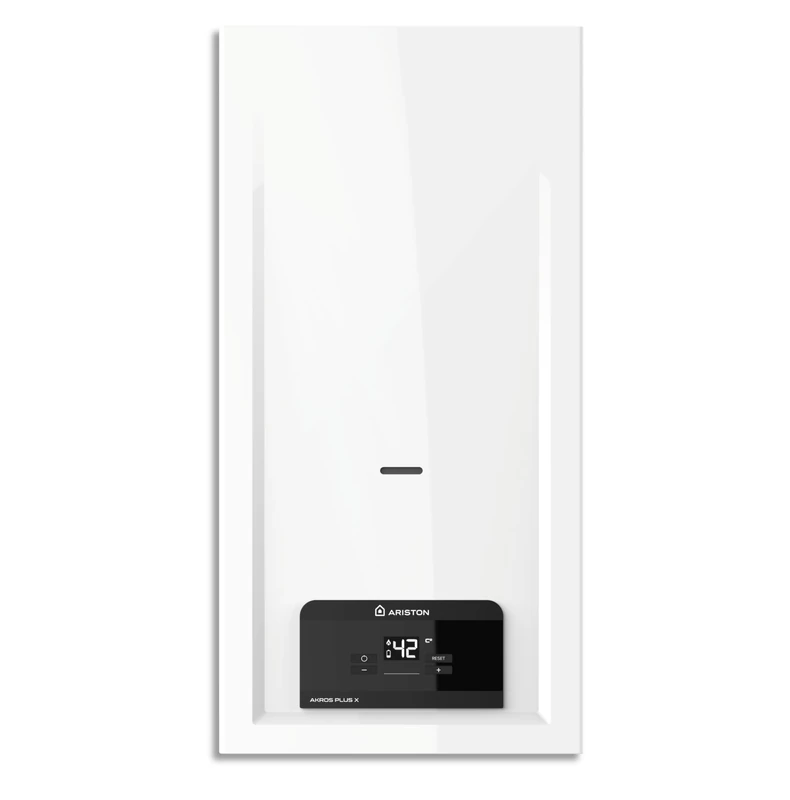 Ariston AKROS PLUS 14L GN - Instant Gas Natural Gas Water Heater 14L/min - Low NOx - Energy Class A - Designed and manufactured to be installed in France