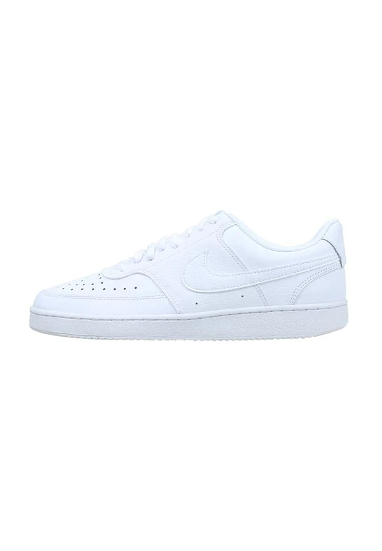 Nike COURT VISION LO, Men's Sneaker, WHITE/WHITE-BLACK, 10 UK (45 EU)