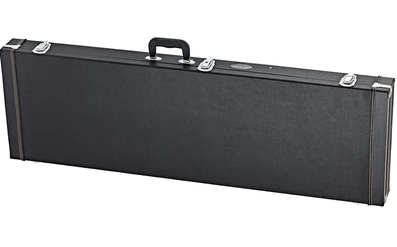 Ortega Guitars Economy Bass Hardcase - Case for Electric Bass Instrument - Height 119 cm - Vinyl, Black (OEBCSTD)