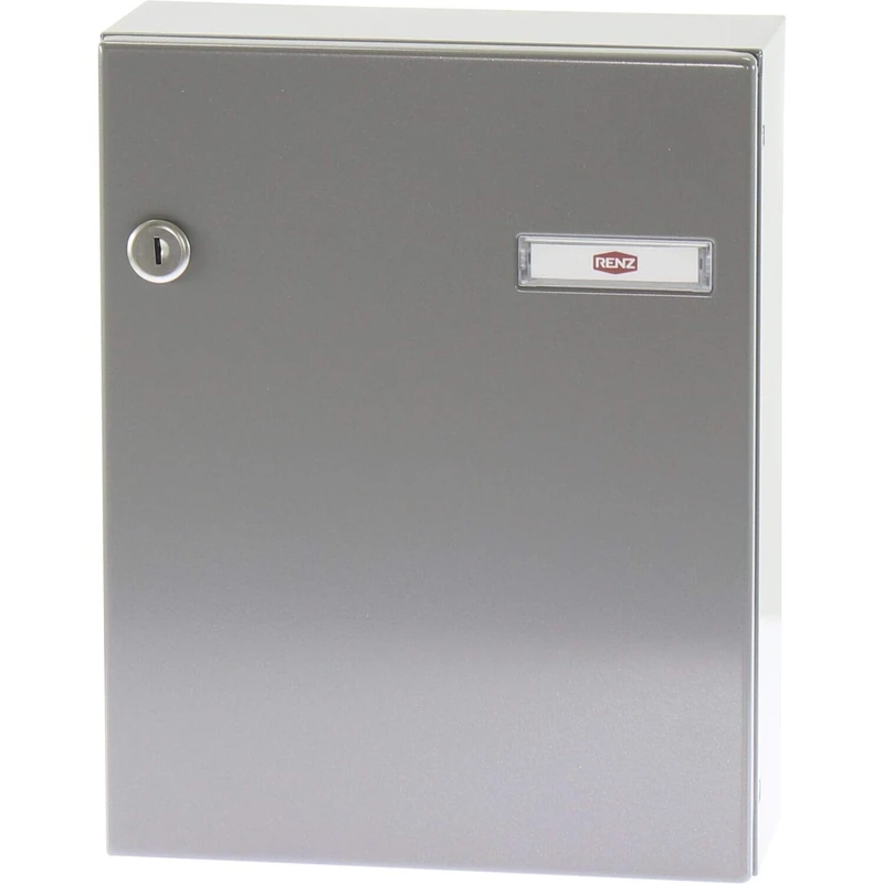 RENZ Door Letter Box Series 17, 260 x 330 x 100 mm, RAL 9007 Steel