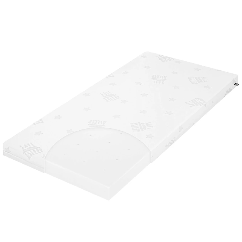roba safe asleep Air Balance Easy Baby Bed Mattress, 60 x 120 cm, with Breathable 3D Material for an Optimal Sleeping Temperature, Multiple Punched Holes