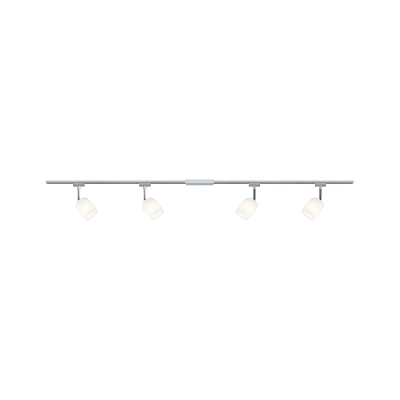 Paulmann 96898 Blossom URail Basic Set G9 max. 4x10W dimmable 230V Chrome matt, Chrome, Satin Rail System – Choose Any lamp