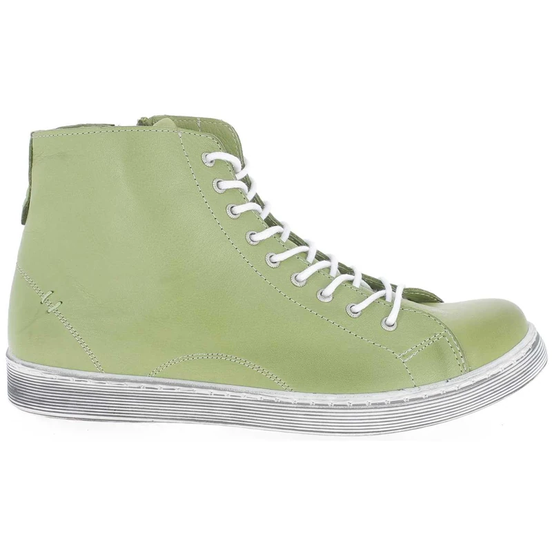 Andrea Conti Lace-Up Boots 0341500 High-Top Trainers Lace-Up Boots, Green, 4 UK - Image 1