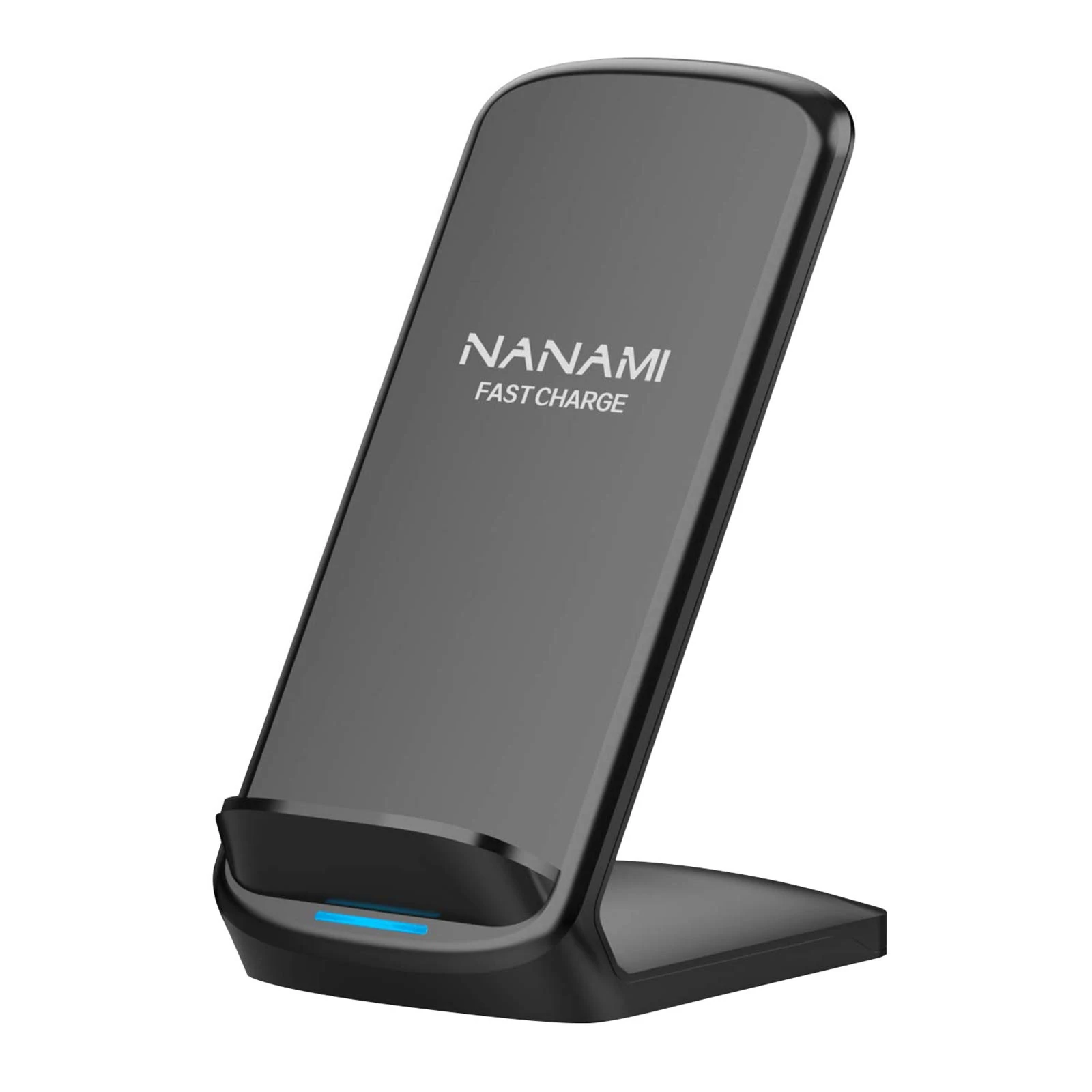 NANAMI Wireless Charger for Samsung and iPhone, 15W Fast Wireless Charging Stand for Galaxy S25 Ultra S24 S23 S22 S21 S20 S10 Note 20, 7.5W for iPhone 17 16 15 14 13 12 11 X XS XR & Qi-Enabled Phone
