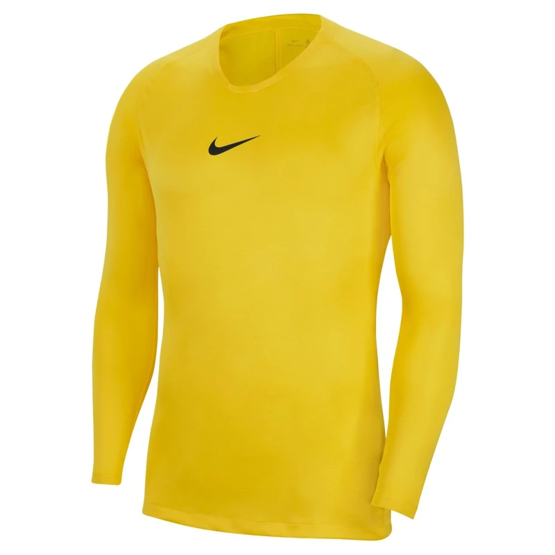 NIKE AV2609-719 Dri-FIT Park First Layer Sweatshirt Men's TOUR YELLOW/BLACK Size S