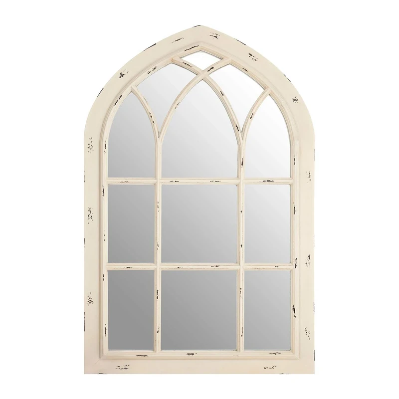 Premier Housewares Wall Mirror, Chinese Oak, Glass - Image 1