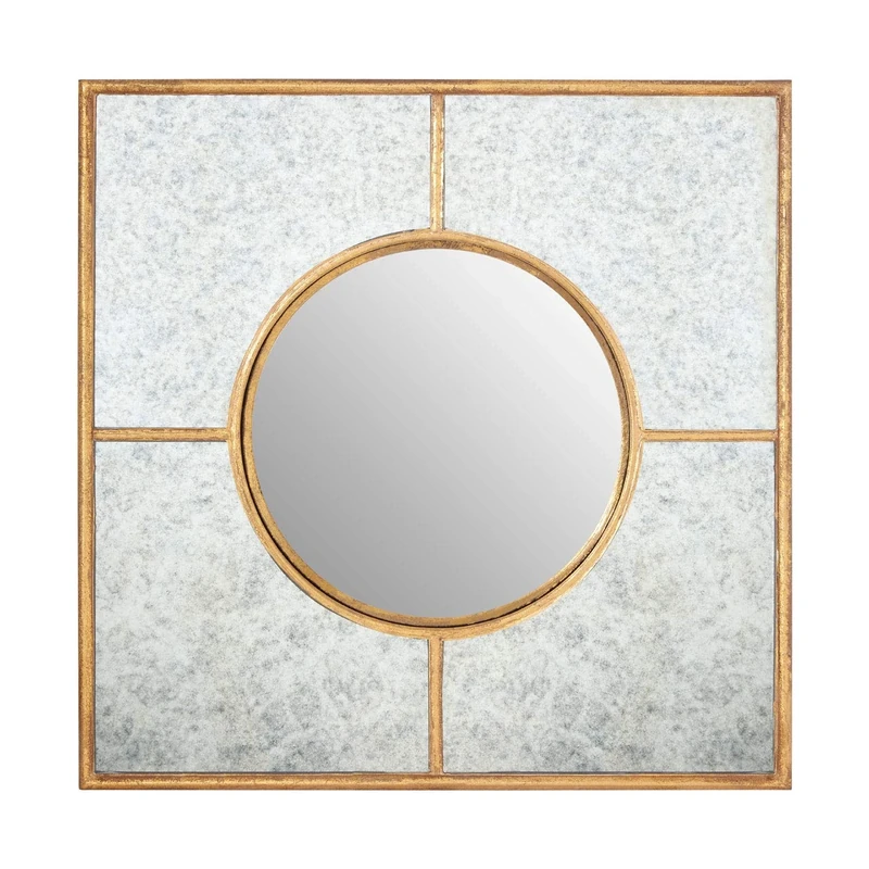 Premier Zariah Wall Mirror, Gold Finish