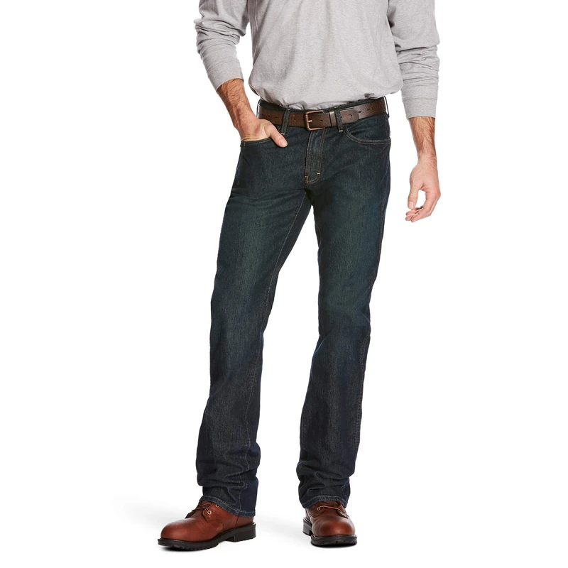 ARIAT Men's Rebar M4 Jeans, Blackstone, 42W x 36L