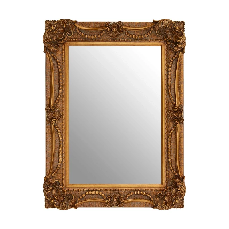 Sonnet Wall Mirror, Antique Pewter