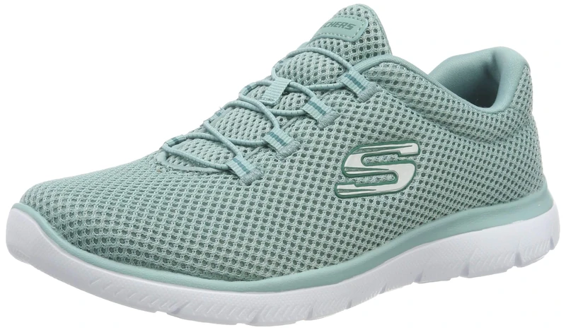 Skechers Women's Summits 12985 Trainers, Sage Mesh/ White Trim, 4.5 UK