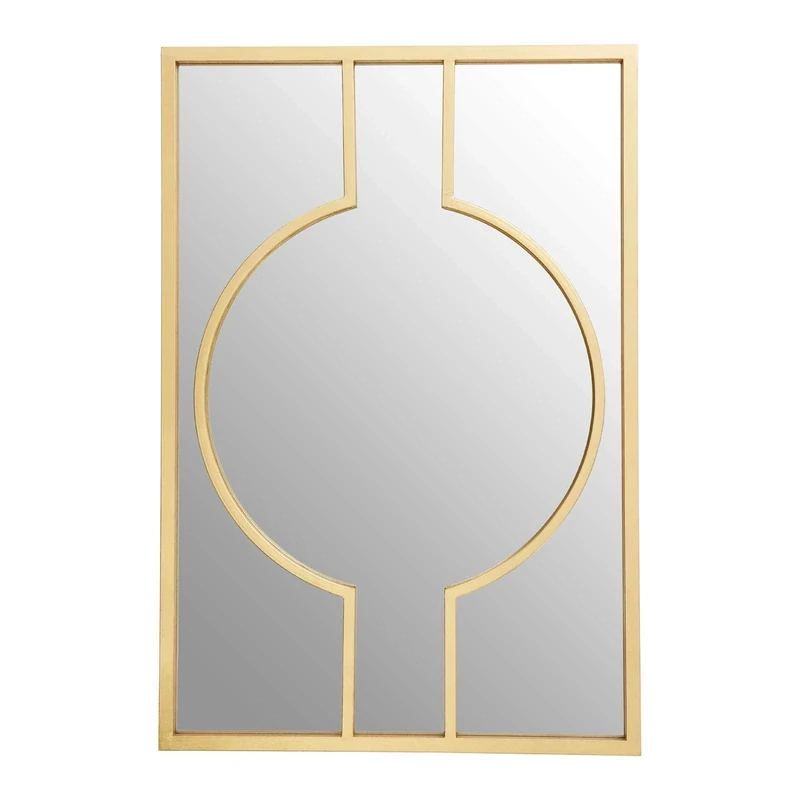 Premier Farran Deco Wall Mirror, Champagne Gold Finish