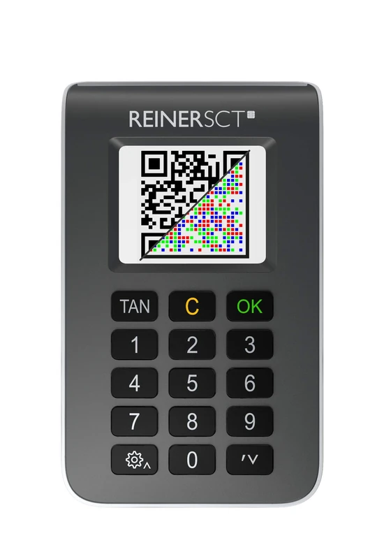 REINER SCT tanJack photo QR I Chip Tan Generator for Online Banking