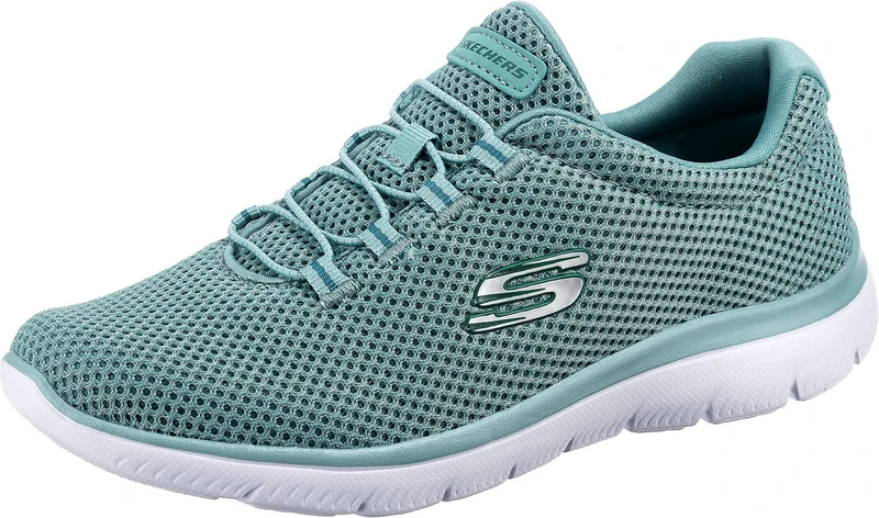 Skechers Womens Summits Artistry Chic Sneaker - Sage Mesh