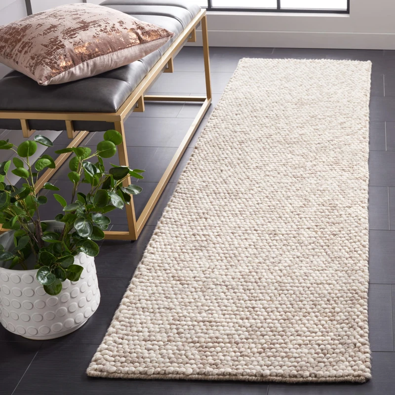 Safavieh Natural Fiber Rug for Living Room, Dining Room, Bedroom - Natural Fiber Collection, Short Pile, in Beige, 80 x 180 cm