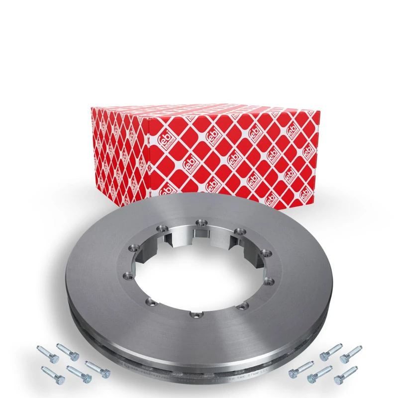 FEBI Rear Front Brake Disc compatible with DAF 65 Cf 75 85 95 Xf Lf 45 55 1726138