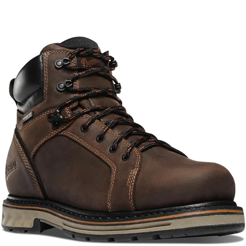 Danner Men's Steel Yard 6" Construction Boot Brown 8.5 2E US