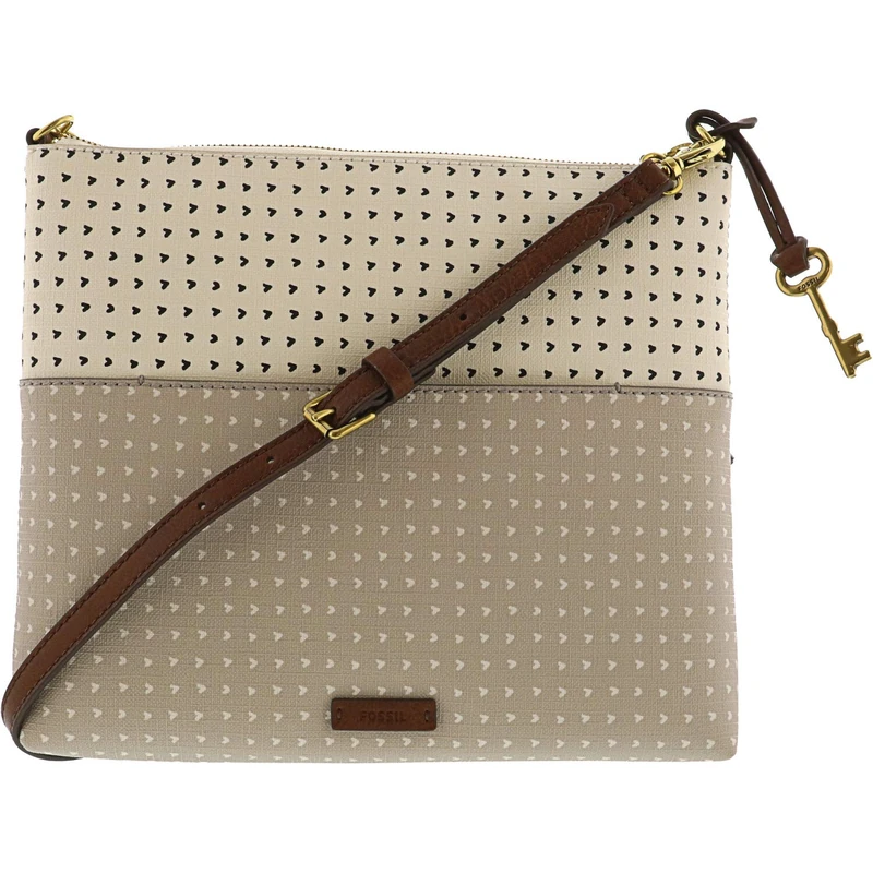 Fossil Women's Fiona Large Crossbody Hearts Cross Body, One Size