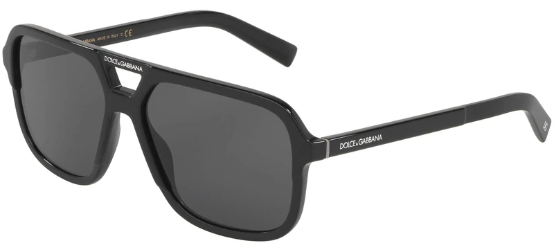 Ray-Ban Men’s 0DG4354 Sunglasses, Black, 58