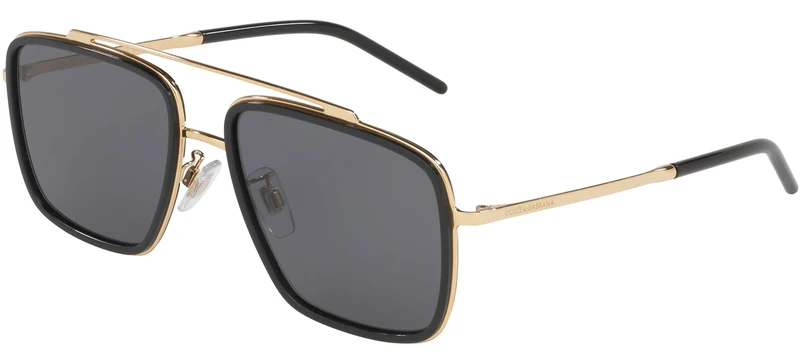 Ray-Ban Men’s 0DG2220 Sunglasses, Multicolour (Gold/Black), 57