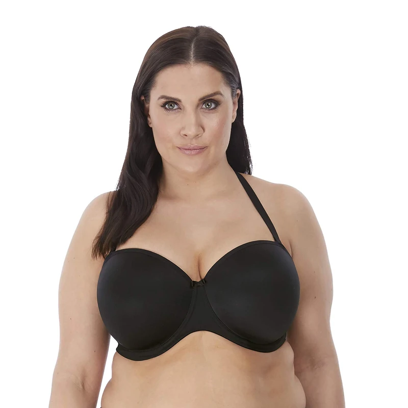Elomi Women's Smooth Underwire Strapless Bra T-Shirt, Opaque, Black, 32GG US - Image 1