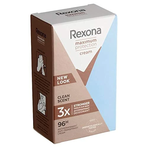 Rexona Women's Deodorant Cream - Max Protection Scent 45ml x6