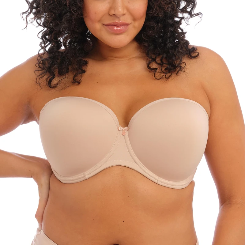 Elomi Women's Smooth Strapless Seamless Underwire T-Shirt Bra, Sahara, 32GG US