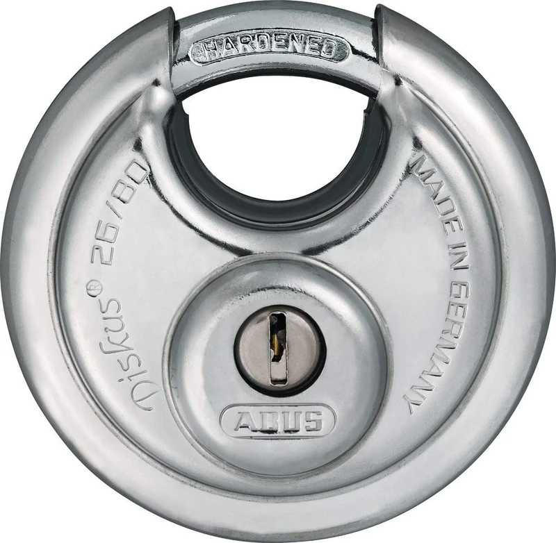 ABUS 82344 26WY/80 m. 4 Keys Discus Padlock