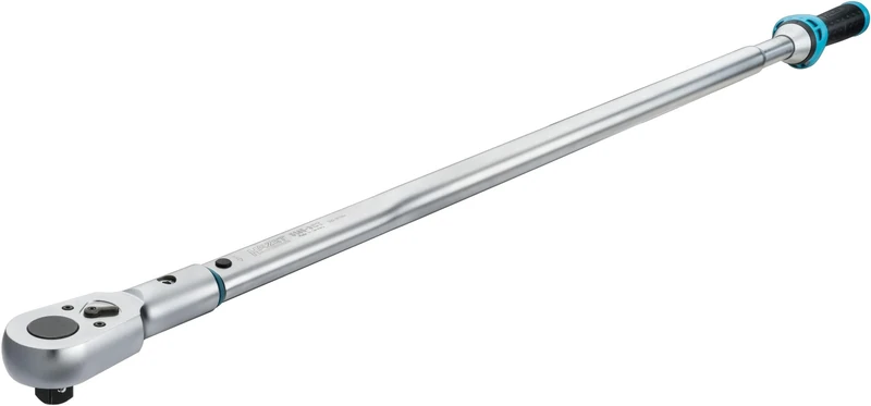 Chiave dinamometrica HAZET 5145-3CT, uscita: quadro 20 mm (3/4 di pollice), tolleranza: 3 %, 32 denti (angolo di lavoro 11,25),cricchetto reversibile di facile utilizzo per auto e biciclette,519 mm