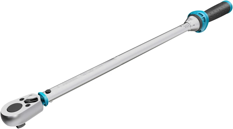 HAZET torque wrench 5123-3CT I Output: square 12.5 mm (1/2 inch), tolerance: 3 %, 32 teeth (operating angle 11.25 degrees) I Reversible ratchet for car and bicycle I 24.72 inches