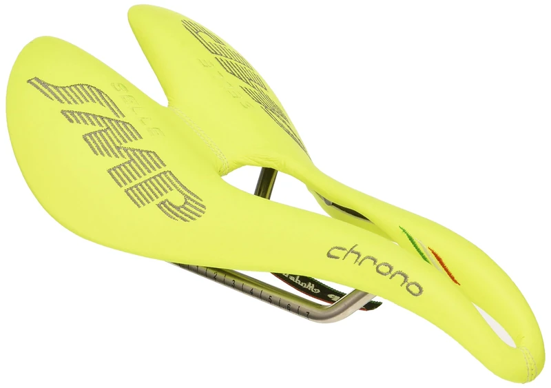 SMP, Bike Saddle4bike Chrono No Gender, Fluo Yellow, XS,S - Image 1