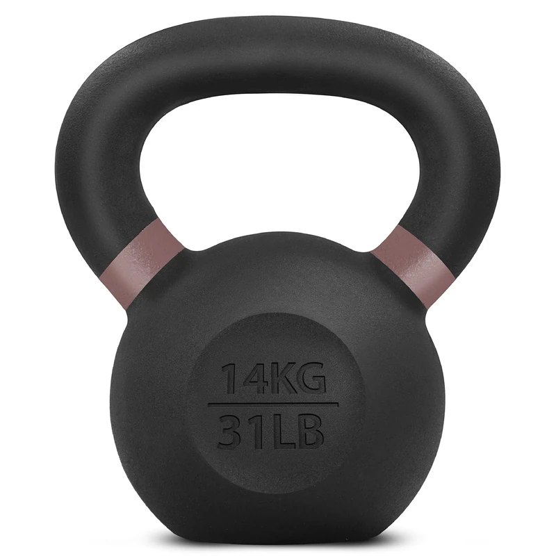 Yes4All Z9TZ Powder Coated Kettlebell Weight, 14 kg, Brown