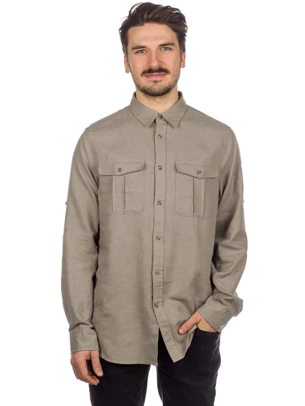 FJALLRAVEN F82999-021 Övik Travel Shirt LS M Fog S